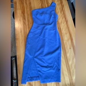 Likely Blue One-Shoulder Dress